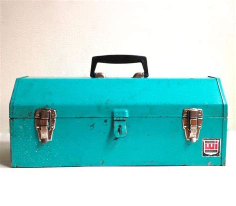 turquoise metal tool box|Turquoise Tool Box .